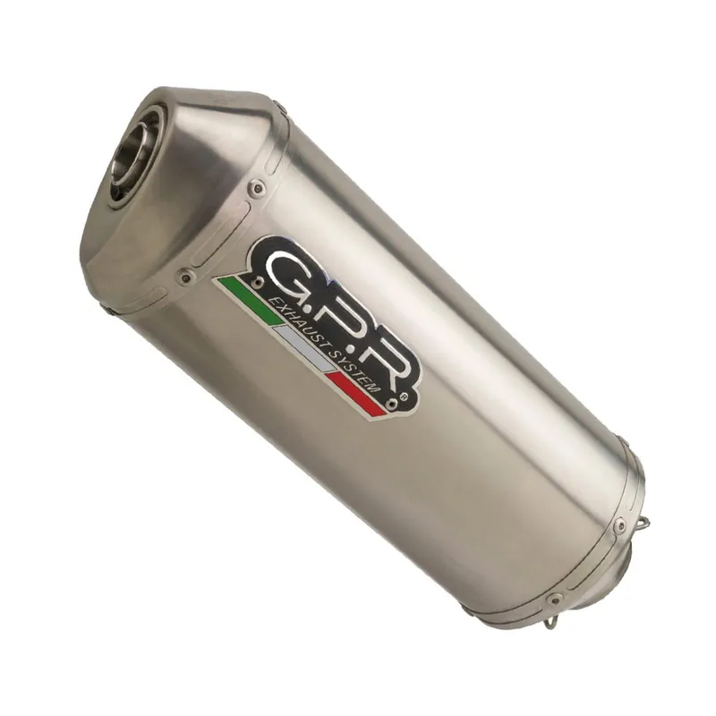 Zvýhodněná cena | Koncovka výfuku Slip-on GPR SATINOX E5.A.77.SAT Broušená nerezová ocel pro APRILIA Tuareg 660 2021-2024
