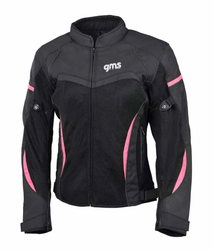 Bunda GMS TARA MESH ZG51006 růžovo-černý D3XL - Akční nabídka