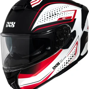 Integrální helma iXS iXS 422 FG 2.2 X15058 matně bílo-červený XL - Prodejní hit