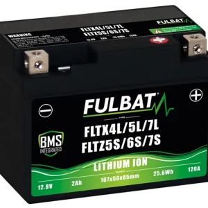 Lithiová motocyklová baterie FULBAT FLTX4L/5L/7L - FLTZ5S/6S/7S - Pouze dnes