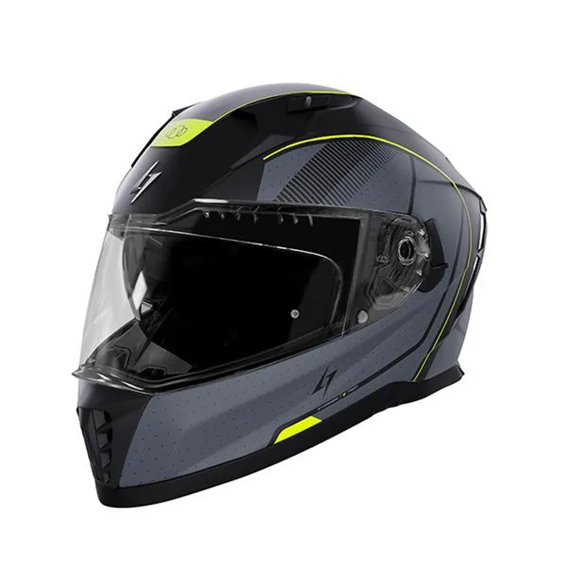 Výprodej - Integrální helma STORMER BLASTER TRON neon, yellow, metal matt XL