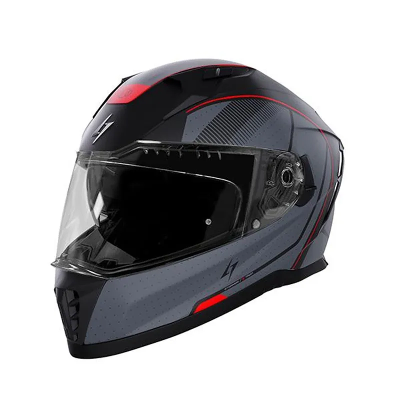 Integrální helma STORMER BLASTER TRON red, metal matt M | Rychlé odeslání