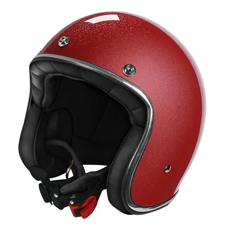 Vysoká kvalita | Otevřená přilba STORMER QUARTZ glitter red glossy XL