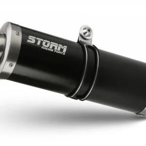 Super cena | Koncovka výfuku STORM OVAL CF.005.LX1B černá pro CFMOTO 450 MT-R / RX 2024-2026